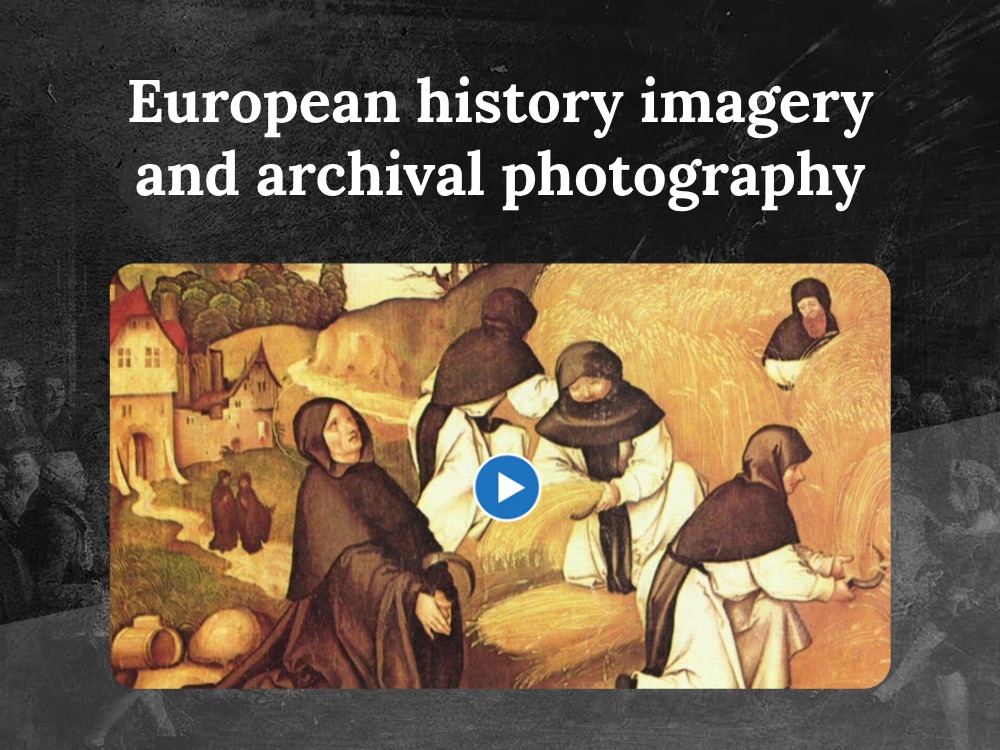 European history imagery and archival photography