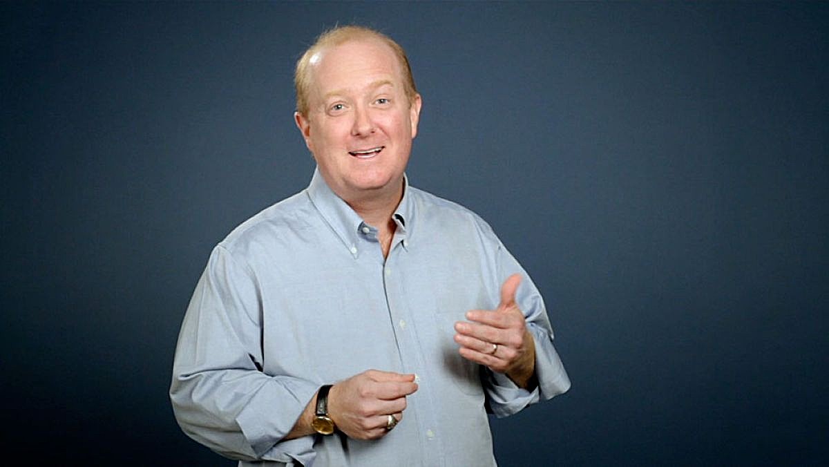R.C. Sproul Jr. teaching in front of a black background