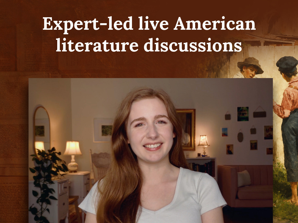 Expert-led live American literature discussions