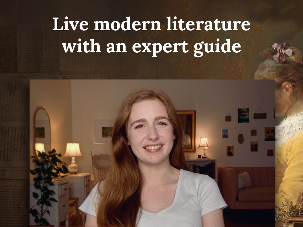Live modern literature with an expert guide