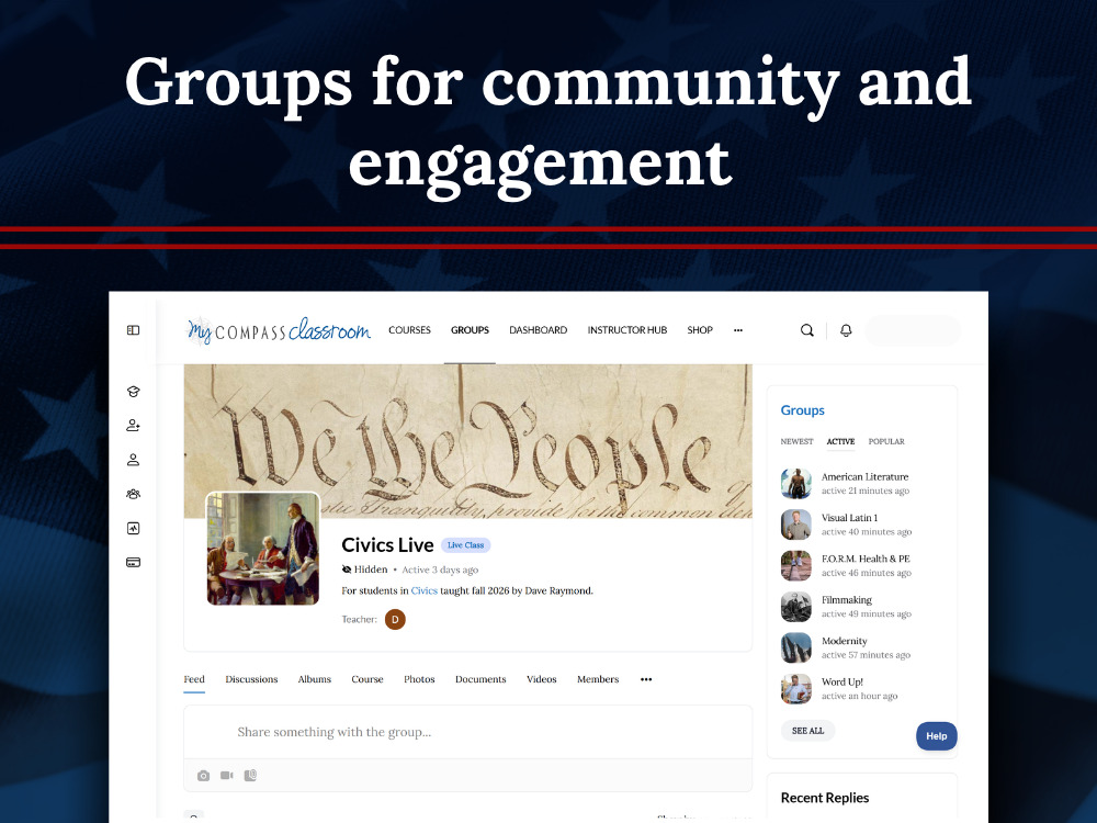 Groups for community and engagement