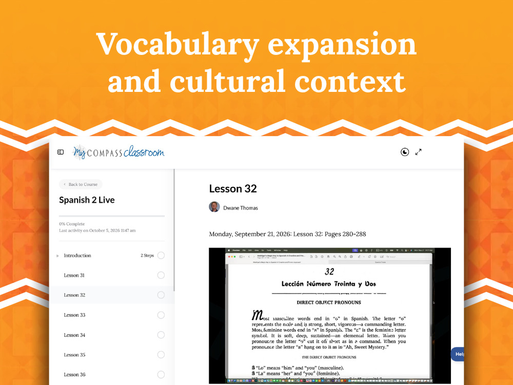 Vocabulary expansion and cultural context